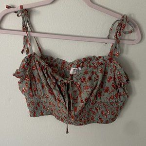 Cotton on floral crop top